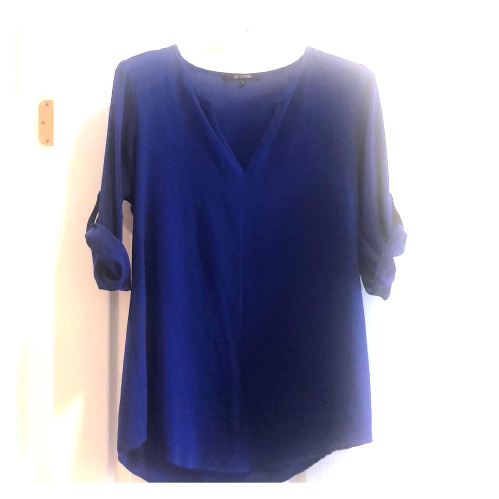 Size L 19 Cooper Navy Blouse